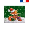 Coupon pour Calendrier de l'avent Paysage motif Renard de noel - Création Stillistic