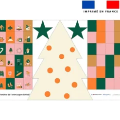 Coupon pour Calendrier de l'avent Sapin motif ambiance Noel