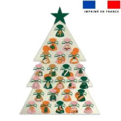 Coupon pour Calendrier de l'avent Sapin motif ambiance Noel