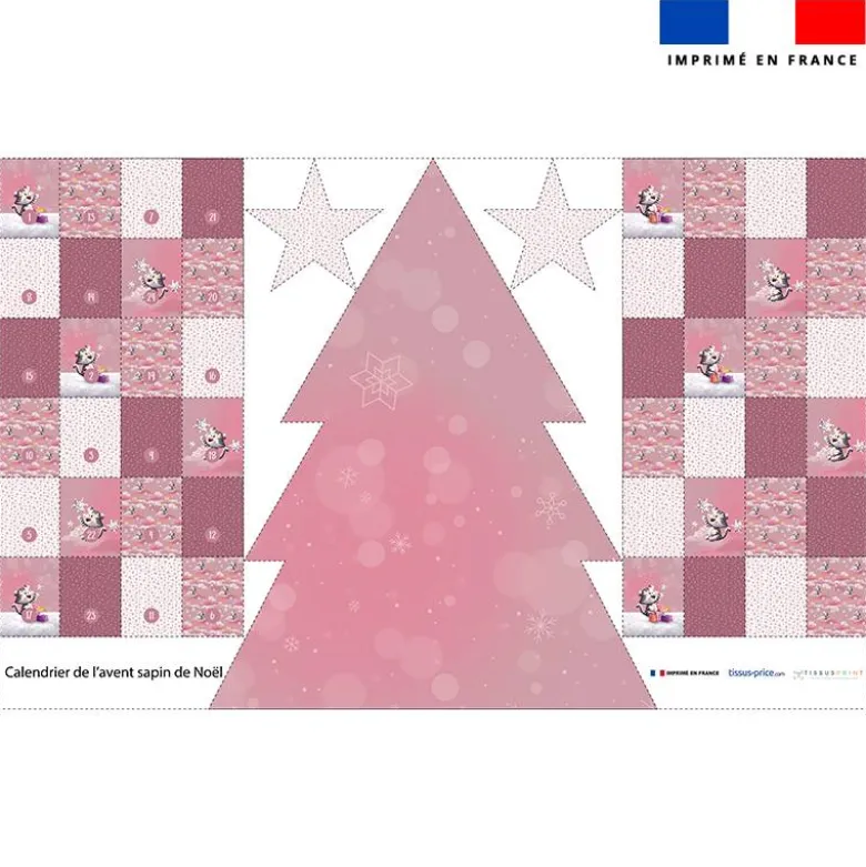 Coupon pour Calendrier de l'avent Sapin motif Tigre blanc de noel - Création Stillistic