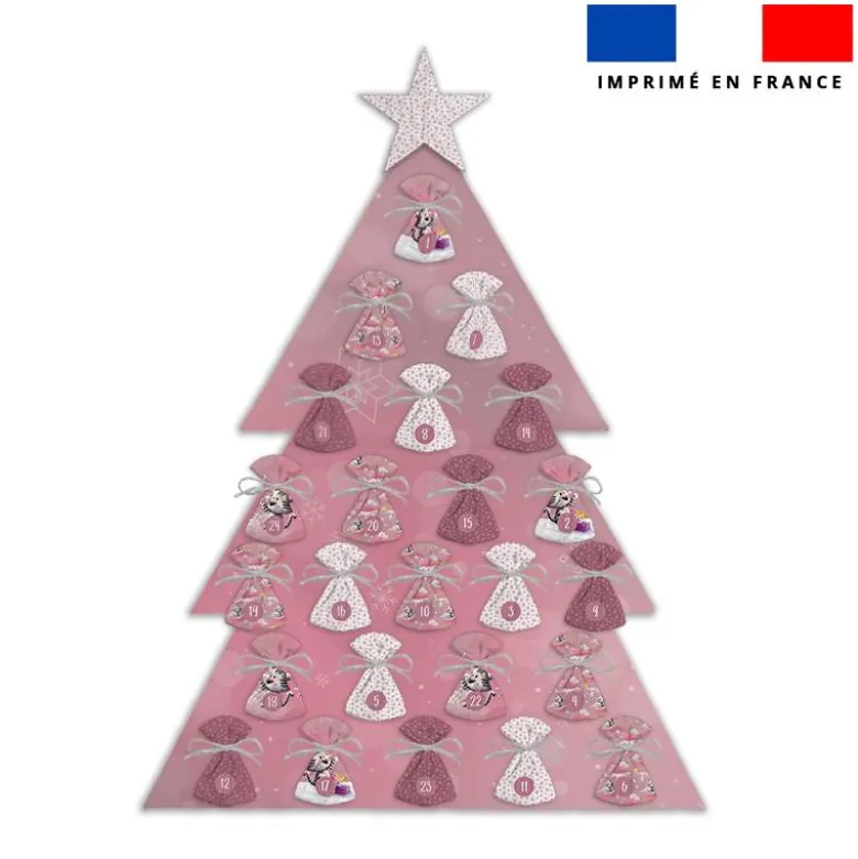 Coupon pour Calendrier de l'avent Sapin motif Tigre blanc de noel - Création Stillistic