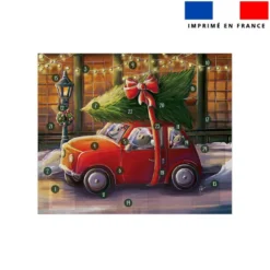 Coupon pour Calendrier de l'avent Paysage motif Souris de noel - Création Stillistic