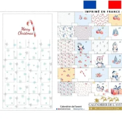 Coupon pour Calendrier de l'avent motif pingouin de Noel