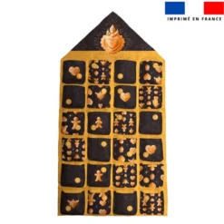 Coupon pour Calendrier de l'avent ocre motif Noël pain d'épices - Création Stillistic