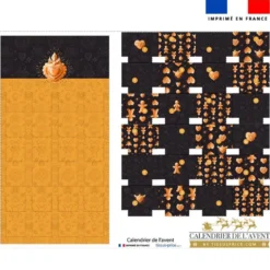 Coupon pour Calendrier de l'avent ocre motif Noël pain d'épices - Création Stillistic