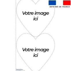Coupon pour coussin coeur personnalisé - Coeur