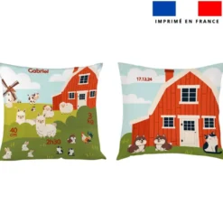 Coupon pour coussin de naissance personnalisé - Animaux de la ferme