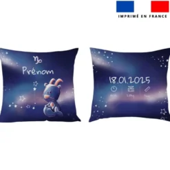 Coupon pour coussin de naissance personnalisé - Astro capricorne - Création Stillistic