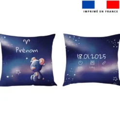 Coupon pour coussin de naissance personnalisé - Astro bélier - Création Stillistic