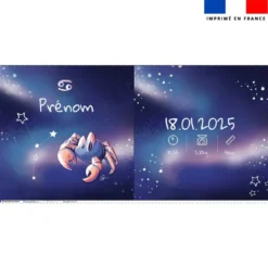 Coupon pour coussin de naissance personnalisé - Astro cancer - Création Stillistic