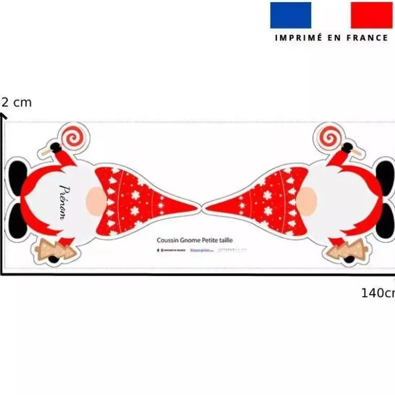 Coupon pour coussin personnalisé - Gnome de Noël