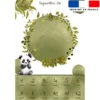 Coupon pour couverture mensuelle bébé motif panda aquarelle