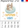 Coupon pour couverture mensuelle bébé motif animaux à la plage