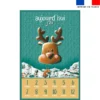 Coupon pour couverture mensuelle bébé motif animaux du froid - Création Stillistic