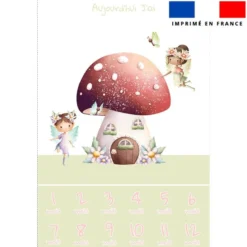 Coupon pour couverture mensuelle bébé motif fées et maisonnette