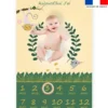 Coupon pour couverture mensuelle bébé motif animaux de la jungle