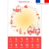 Coupon pour couverture mensuelle bébé motif animaux pompiers