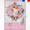 Coupon pour couverture mensuelle bébé motif petites sirènes