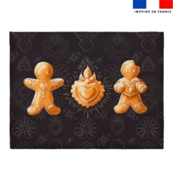 Coupon pour enveloppe en tissu motif Noël pain d'épices - Création Stillistic
