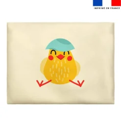 Coupon pour enveloppe en tissu motif petit poussin de Pâques