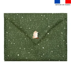 Coupon Pour Enveloppe En Tissu motif Noël Scandinave