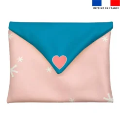 Coupon pour enveloppe en tissu motif animaux pastel