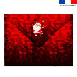 Coupon pour enveloppe en tissu motif père noel