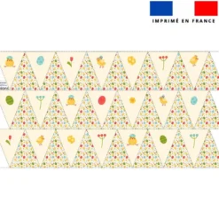 Coupon pour fanions motif petit poussin de Pâques