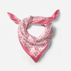 Coupon pour foulard motif fleur de cerisier aquarelle