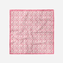 Coupon pour foulard motif fleur de cerisier aquarelle