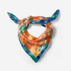 Coupon pour foulard motif palme abstraite
