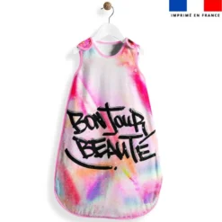Coupon pour gigoteuse motif graffiti rose - Création Alex Z