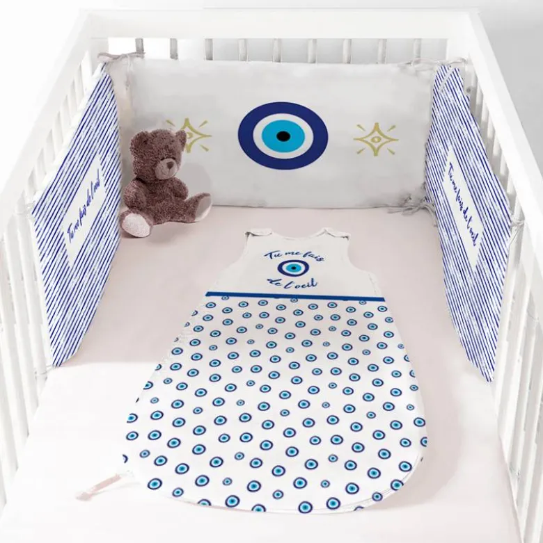 Coupon pour gigoteuse motif Grèce oeil bleu