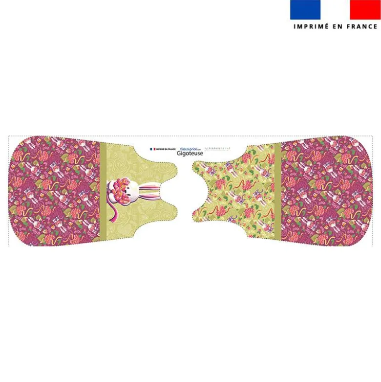 Coupon pour gigoteuse motif lapin printanier - Création Stillistic