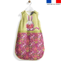 Coupon pour gigoteuse motif lapin printanier - Création Stillistic