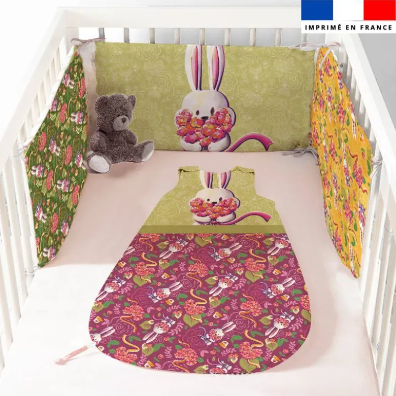 Coupon pour gigoteuse motif lapin printanier - Création Stillistic