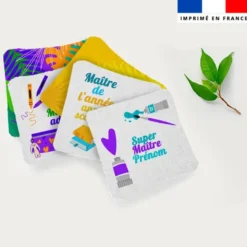 Coupon pour lingettes lavables personnalisées - Feuilles tropicales maître