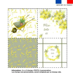 Coupon pour lingettes lavables personnalisées - Mimosa