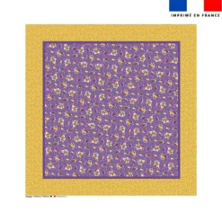 Coupon pour nappe carrée motif mini poule et oeufs de Pâques violet- Création Stillistic