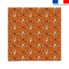 Coupon pour nappe carrée motif fantômes orange - Création Stillistic