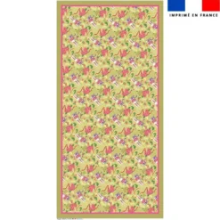 Coupon pour nappe lapin printanier vert clair - Création Stillistic