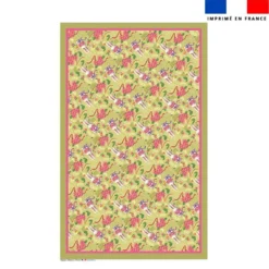 Coupon pour nappe lapin printanier vert clair - Création Stillistic