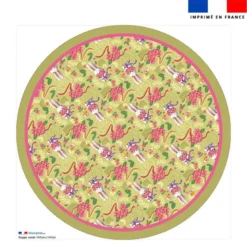 Coupon pour nappe lapin printanier vert clair - Création Stillistic