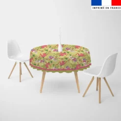 Coupon pour nappe lapin printanier vert clair - Création Stillistic