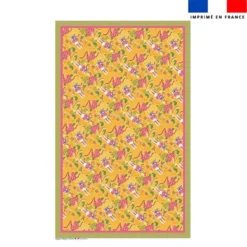 Coupon pour nappe lapin printanier jaune - Création Stillistic