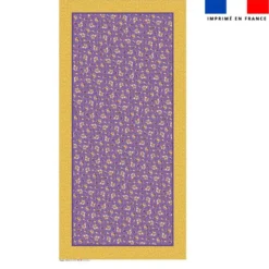 Coupon pour nappe rectangle motif mini poule et oeufs de Pâques violet - Création Stillistic