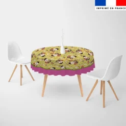 Coupon pour nappe ronde motif mini mouton et oeufs de Pâques - Création Stillistic