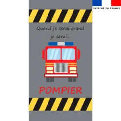 Coupon pour serviette de plage motif pompier