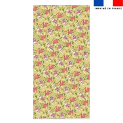 Coupon pour serviette de plage motif lapin printanier vert clair - Création Stillistic