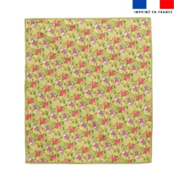 Coupon pour serviette de plage motif lapin printanier vert clair - Création Stillistic